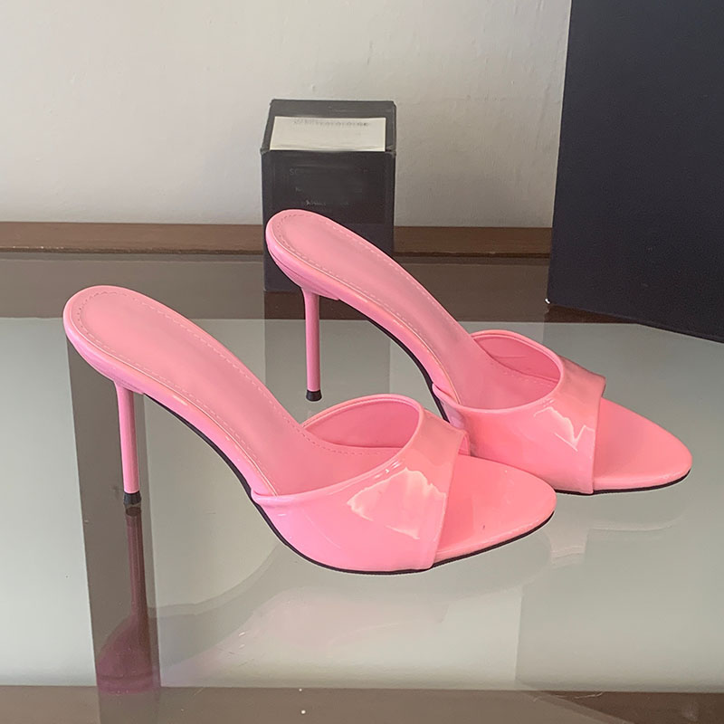 Women'S Fashion Korea - Sandalias de tacón alto fino y