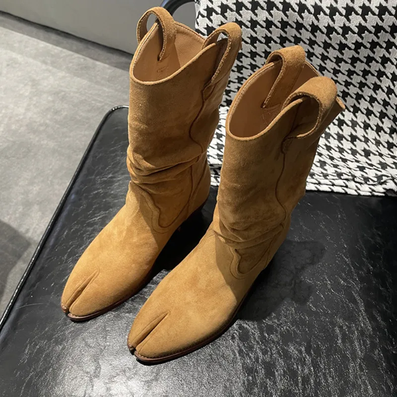Women'S Fashion Korea - Botas Vintage de moda con dedos