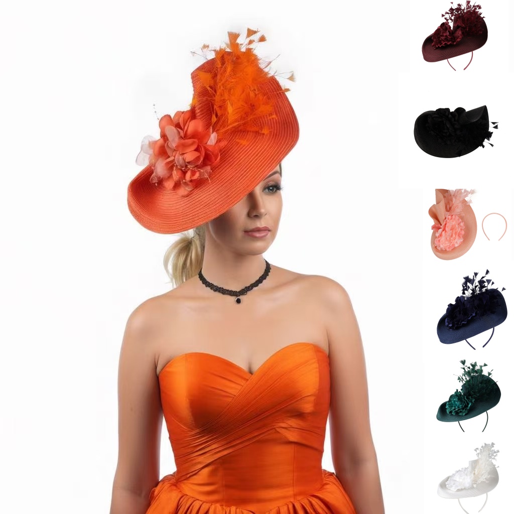 Women'S Fashion Kentucky Derby - Sombrero Fascinador de Plumas Exageradas 2026