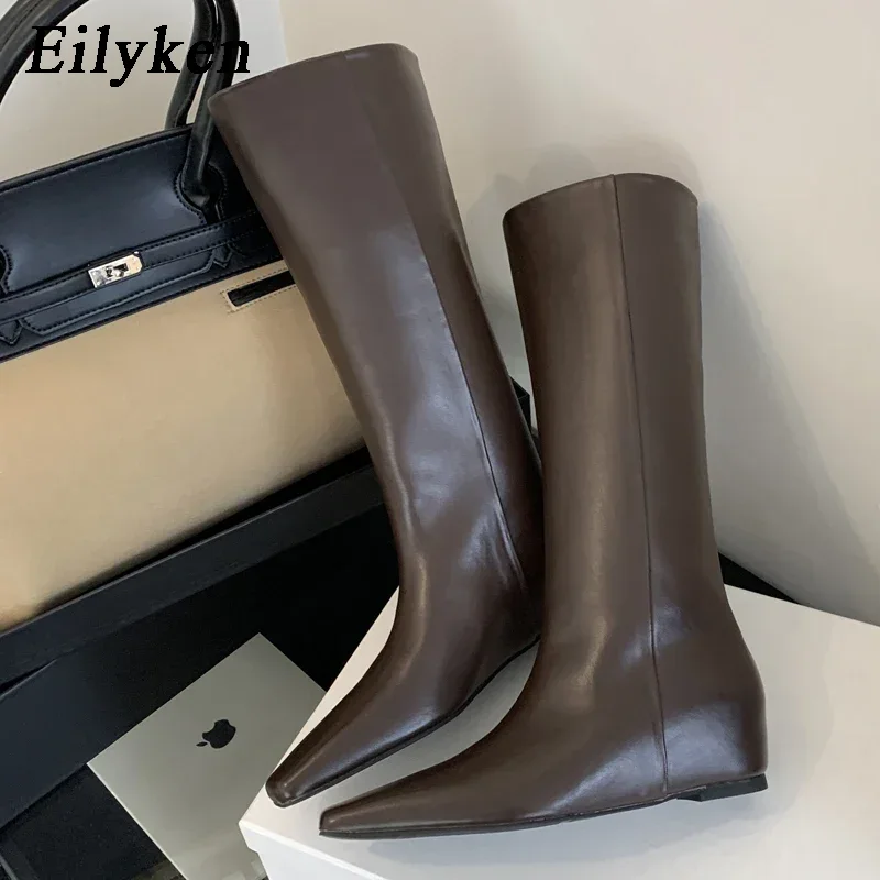 Women'S Fashion Knee High Boots - Eilyken, botas De cuero suave con