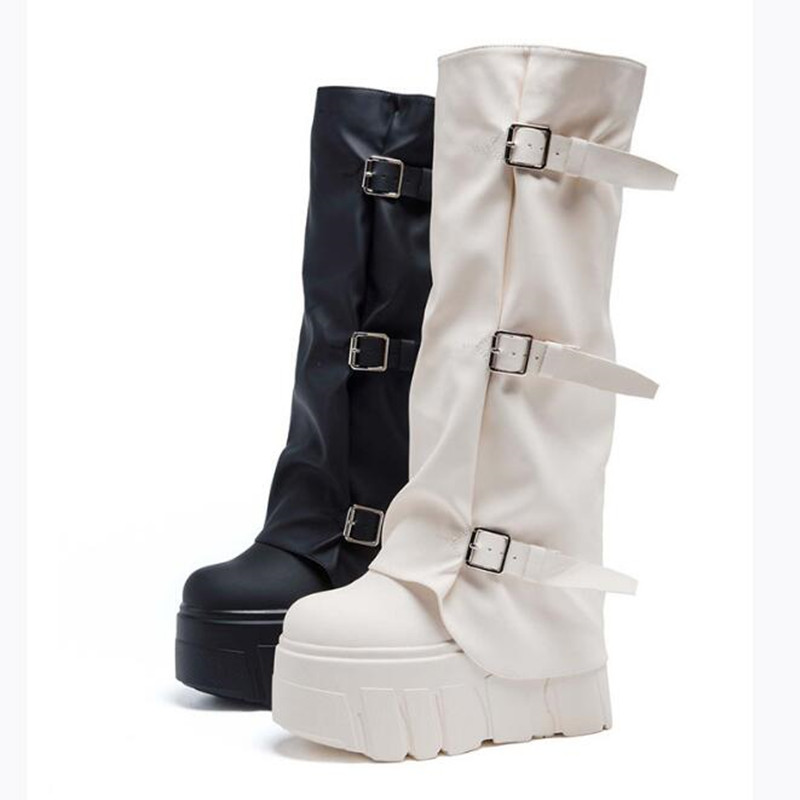 Women'S Fashion Knee High Boots - Nuevo 2026 marca de moda Otoño