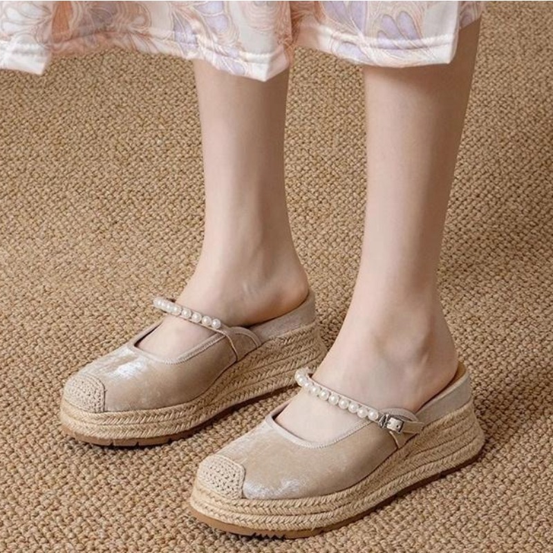 Sandalias de Tacón Alto con Pe - Women'S Fashion Korea reseña y precio
