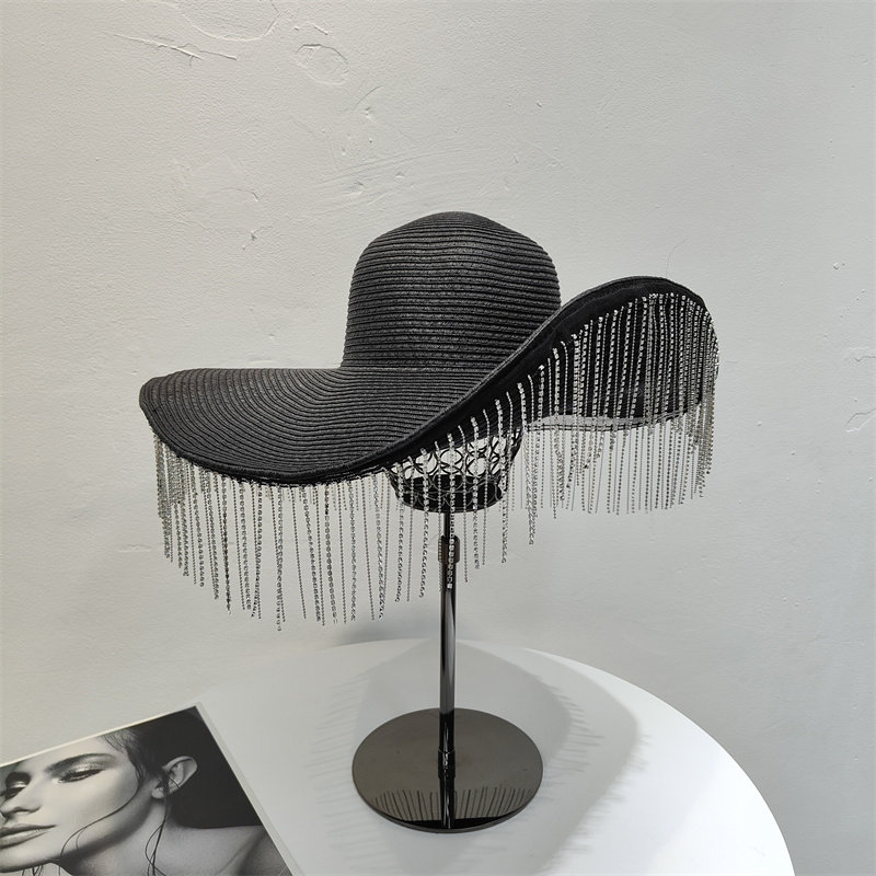 Sombrero de paja de ala ancha  - Women Fashion Photoshoot reseña y precio