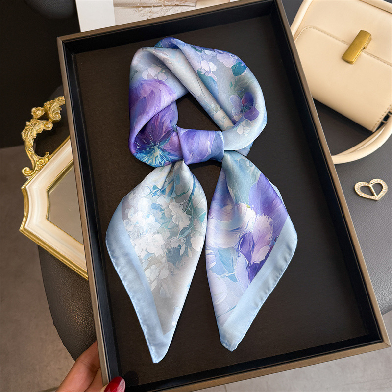 Pañuelo cuadrado de seda con e - Women Fashion Necktie reseña y precio