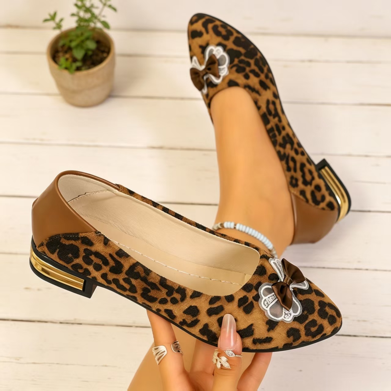 Zapatos de tacón bajo con punt - Women'S Fashion Shoes reseña y precio