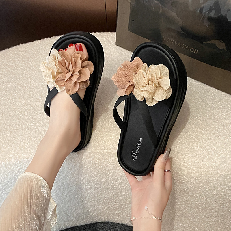 Sandalias de plataforma floral - Women'S Fashion Korea reseña y precio