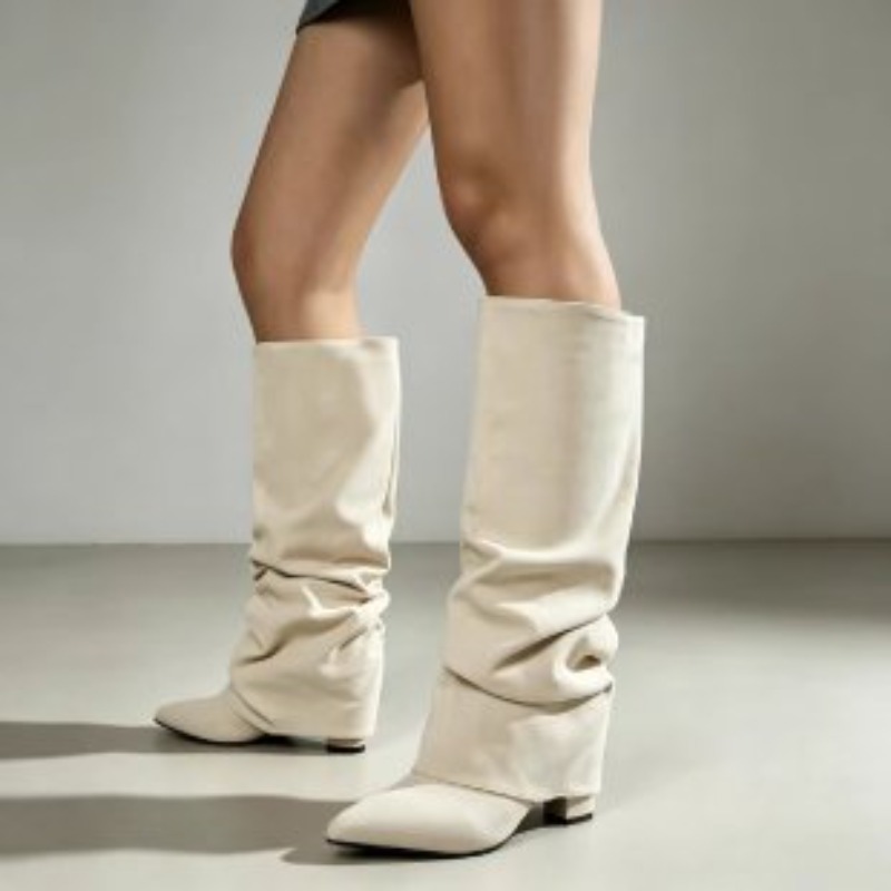Botas largas de tacón alto pli - Women'S Fashion Knee High Boots reseña y precio