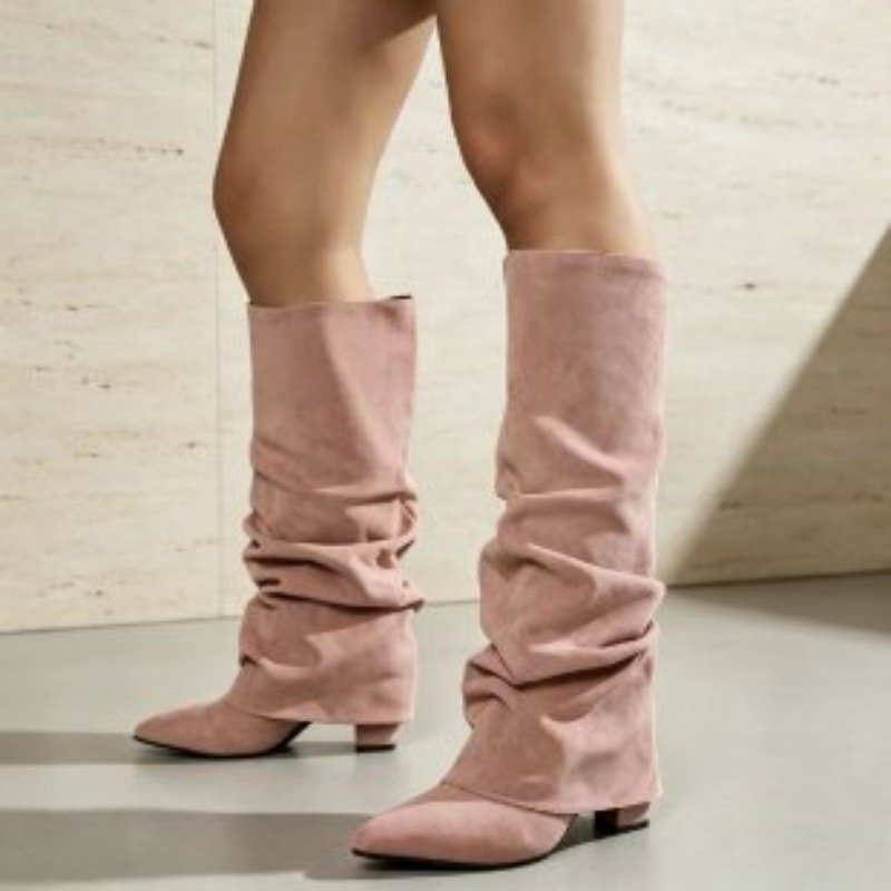 Botas largas de tacón alto pli - Women'S Fashion Knee High Boots reseña y precio