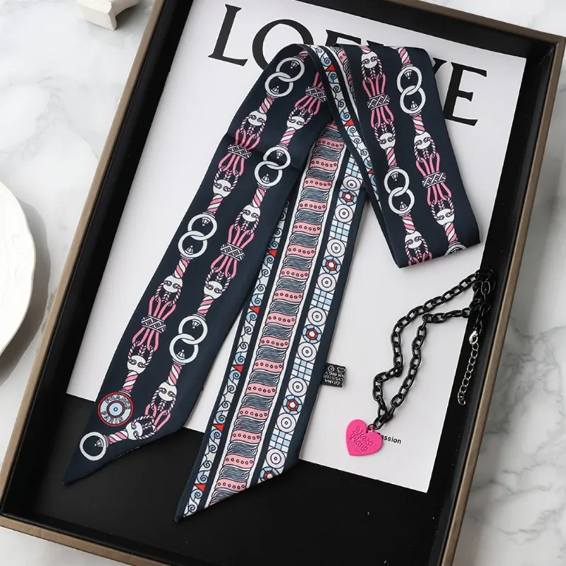 Bufanda de seda ajustada a la  - Women Fashion Necktie reseña y precio