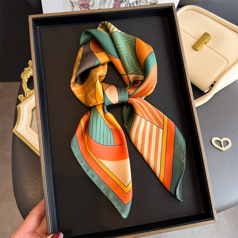 Bufandas cuadradas de seda con - Women Fashion Necktie reseña y precio
